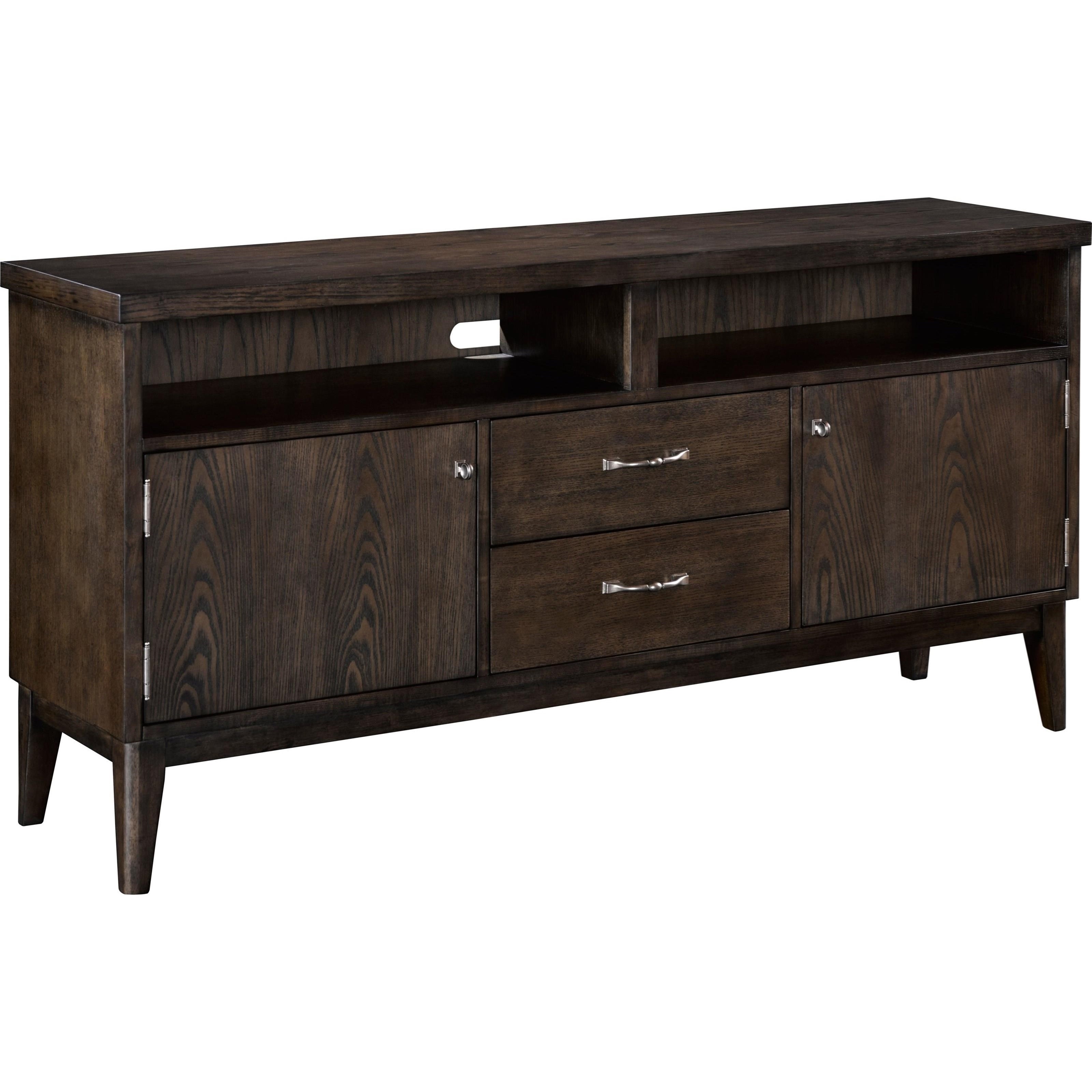 Broyhill Furniture Zachary Modern Entertainment Console with Chrome